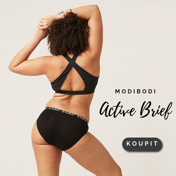 Modibodi Menstruační kalhotky Active Brief Light-Moderate 