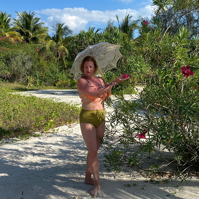 Petra Cihlářová a menstruační plavky Modibodi