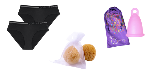 Maluna.cz nabízí široký výběr udržitelných menstruačních potřeb