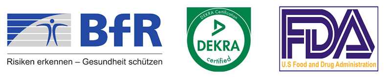 Certifikace menstruačních kalíšků - BfR, Dekra a FDA