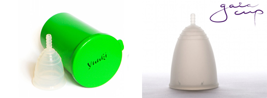 Zkušenost s menstruačními kalíšky Yuuki a Gaia cup